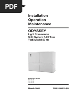 Installation Operation Maintenance: Light Commercial Split System 5-20 Tons TWE Model 50 HZ