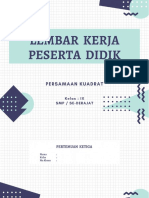 Persamaan Kuadrat - LKPD Pertemuan 3 - KD.3.2 Kelas 9 (Ganjil)