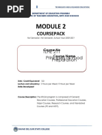 Module 2 Principles of Food Preparation