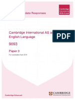 Cambridge International AS and A Level English Language: Paper 3