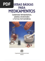 Pruebas Básicas Medicamentos OMS 1999