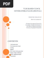 Vlsi Based Clock Generator (Analog, Digital