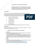 Guidelines For Assessment in Listening and Speaking Skills (ALS)