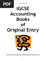 IGCSE IGCSE Cambridge Accounting (0452) MS For Classified