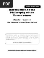 IntroPhilo Q2 Mod1 The Freedom of The Human Person