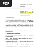 Denuncia Penal Por Abuso de Autoridad