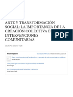 Arte y Transformación Social