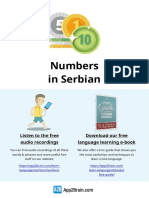 Numbers in Serbian: Listen To The Free Audio Recordings Download Our Free Language Learning E-Book