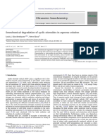 Sonochemical Degradation of Cyclic Nitroxides in Aqueous Solution