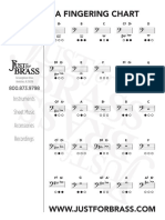 JustForBrass Tuba Fingering Chart