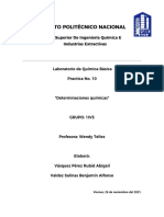 Practica 10 - Determinaciones Quimicas - 1IV5