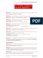 Multiples Division Euclidienne Congruence Exercices Non Corriges