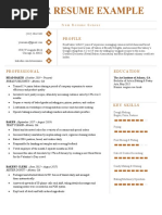 Baker: Resume Example