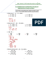 Soal & Pembahasan Persamaan Dan Fungsi Kuadrat Matematika Kls 9