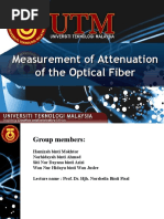 Measurement of Attenuation of The Optical Fiber