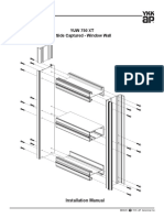 Yuw 750 XT 4 Side Captured - Window Wall: Installation Manual