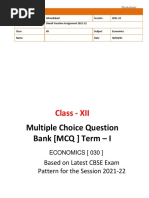 Class 12 Economics HH