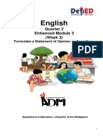 English: Quarter 2 Enhanced Module 3 (Week 3)