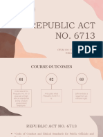 Republic Act NO. 6713: CFLM 101: Character Formation-1 Nationalism and Patriotism