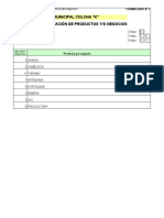 COLCHA K, Potosi, Formulario Mesa Municipal