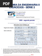 Solução Da Série 2 de Exercícios - 2020-II