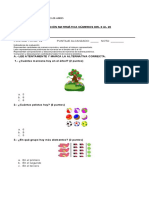 Evaluación Matemática Números Del 0 Al 20