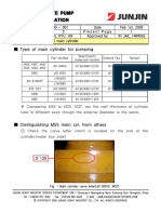 Type of Main Cylinder For Pumping