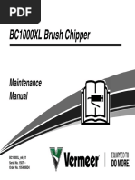 BC1000XL Brush Chipper: Maintenance Manual