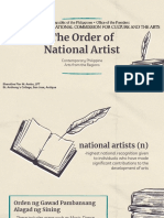 The Order of National Artist: Contemporary Philippine Arts From The Regions