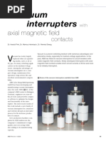 Vacuum Interrupters With Axial Magnetic Field Contacts