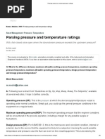 Parsing Pressure and Temperature Ratings