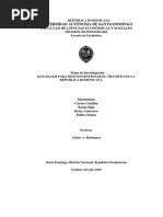 Investigacion Sobre Congestion Vehicular en El Gran Santo Domingo