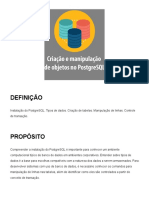 Tema 4 - Criação e Manipulação de Objetos No PostgreSQL