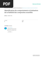 Identification Du Comportement Et Évaluation de La Fiabilité Des Composites Stratifiés