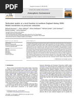 Derwent Et Al 2009 - Particulate Matter at A Rural Location in Southern England During 2006