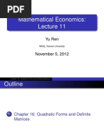 Mathematical Economics:: Yu Ren