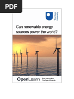 Can Renewable Energy Sources Power The World Printable