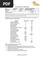 Examen Final Mecánica Automotriz