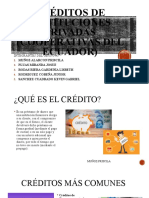 Créditos de Instituciones Privadas (Cooperativas DEL ECUADOR