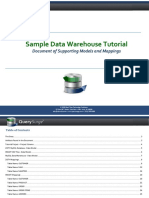 Sample Data Warehouse Tutorial: Document of Supporting Models and Mappings