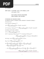 Dynamic Response of SDOF Matlab Code