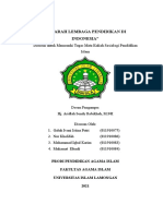 Kel 9 Makalah MK Sosiologi P Islam (Sejarah Lembaga Pendidikan Di Indonesia)