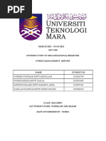 Stress Report Management MGT430