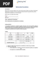 Problem Statement - Mathematical Foundations