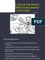 CIE IGCSE Unit 3.8 - Competition and Market Structures - Miss Patel