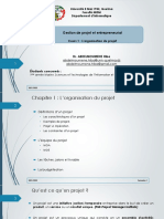 Lorganisation Du Projet