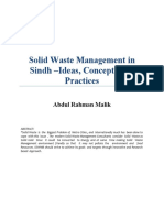 Concept Note For Sindh Solid Waste Management Board