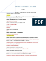 Formato de Historia Clinica para Aulas de Simulacion Final