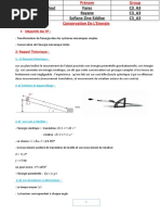 TP Conservation de Lénergie