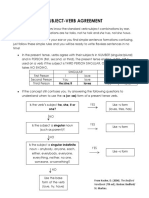 Subject Verb Agreement